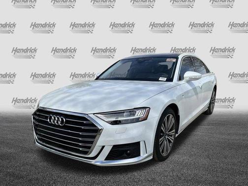 Glacier White Metallic 2021 Audi A8 L 60