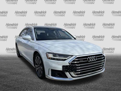 Glacier White Metallic 2021 Audi A8 L 60