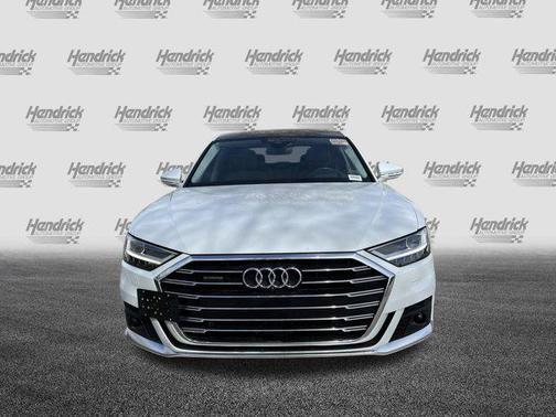 Glacier White Metallic 2021 Audi A8 L 60