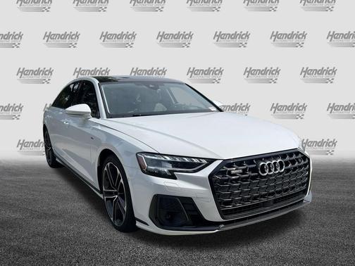 Glacier White Metallic 2025 Audi A8 L 55 TFSI quattro Tiptronic