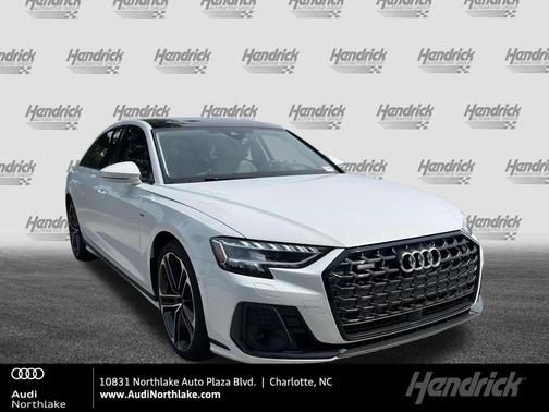 Glacier White Metallic 2025 Audi A8 L 55 TFSI quattro Tiptronic
