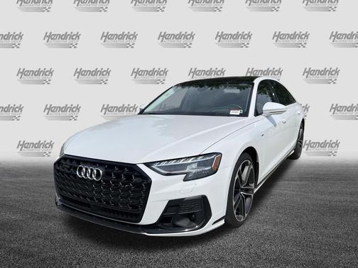 Glacier White Metallic 2025 Audi A8 L 55 TFSI quattro Tiptronic