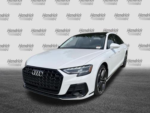 Glacier White Metallic 2025 Audi A8 L 55 TFSI quattro Tiptronic