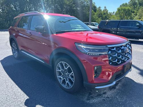 Rapid Red Metallic Tinted Clearcoat 2025 Ford Explorer Platinum