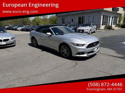 Silver 2017 Ford Mustang EcoBoost Premium