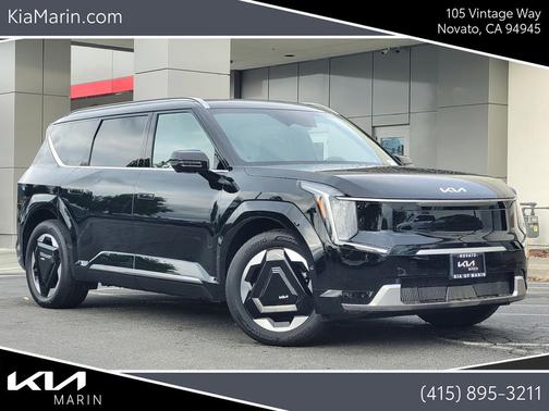 Aurora Black 2024 Kia EV9 Land
