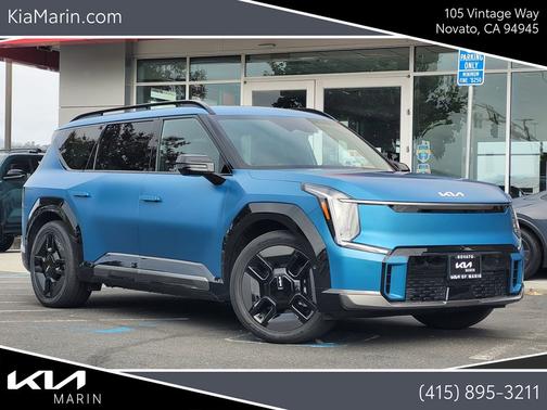 Ocean Blue 2024 Kia EV9 GT-Line