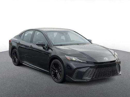 Midnight Black Metallic 2025 Toyota Camry SE