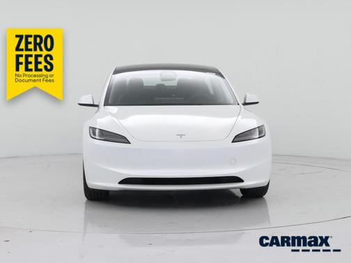 White 2025 Tesla Model 3 Long Range