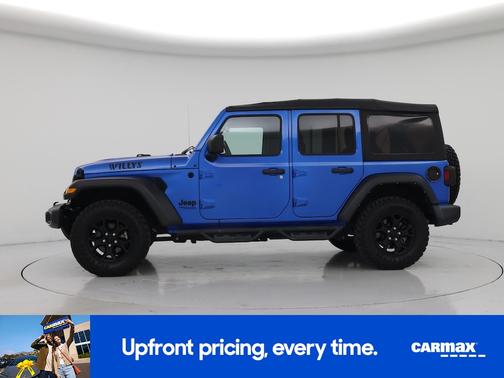 Blue 2022 Jeep Wrangler Unlimited Willys Sport