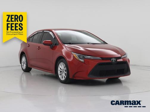 Red 2021 Toyota Corolla LE