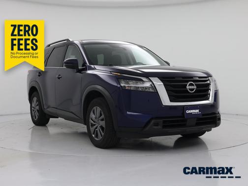 Blue 2025 Nissan Pathfinder SV
