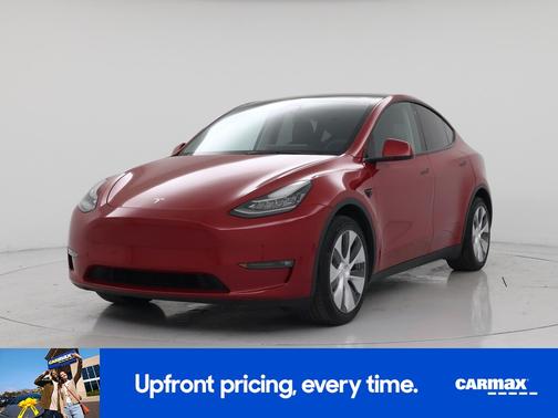 Red 2022 Tesla Model Y Long Range