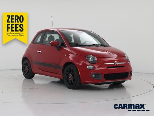 Red 2015 FIAT 500 Sport