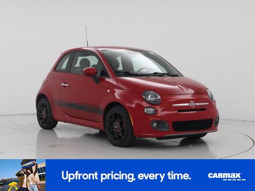 Red 2015 FIAT 500 Sport