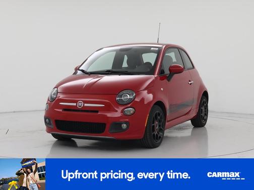 Red 2015 FIAT 500 Sport