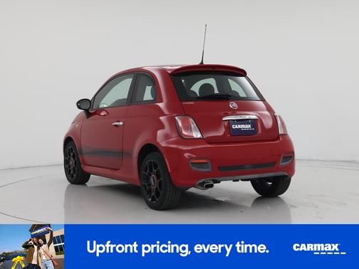 Red 2015 FIAT 500 Sport
