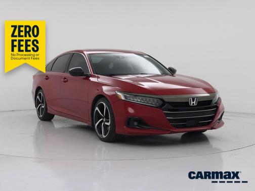 Red 2021 Honda Accord Sport