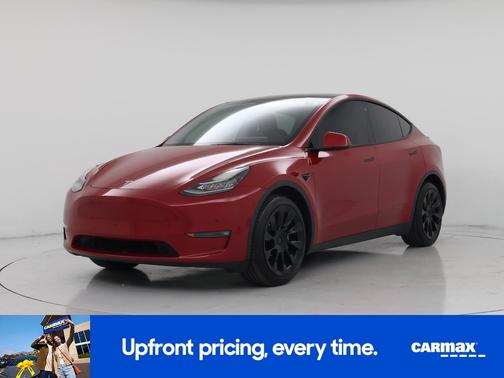 Red 2022 Tesla Model Y Long Range