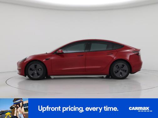 Red 2022 Tesla Model 3 Long Range
