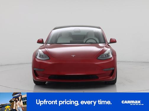 Red 2022 Tesla Model 3 Long Range