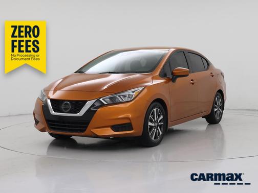 Orange 2021 Nissan Versa SV