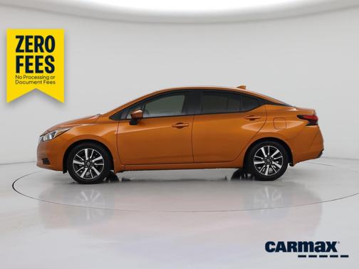 Orange 2021 Nissan Versa SV
