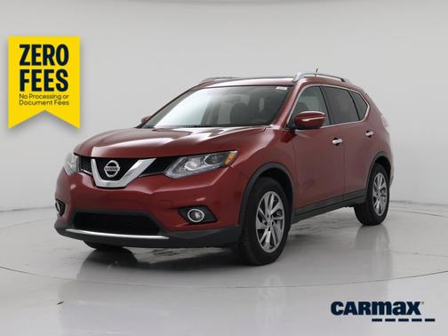 Red 2015 Nissan Rogue SL