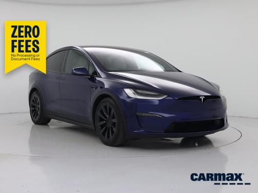 Blue 2022 Tesla Model X Plaid