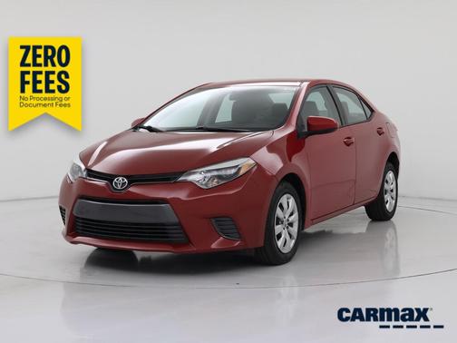 Red 2016 Toyota Corolla LE
