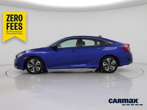 Blue 2017 Honda Civic EX-T