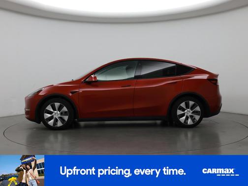 Red 2021 Tesla Model Y Long Range