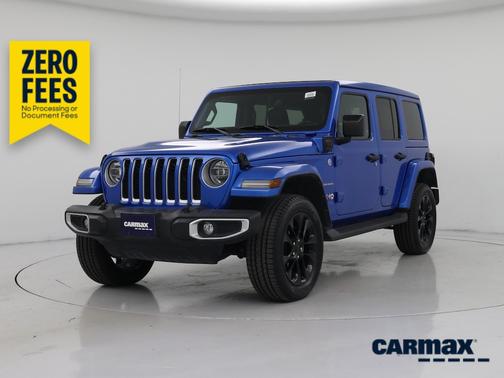 Blue 2021 Jeep Wrangler Unlimited 4xe Unlimited Sahara