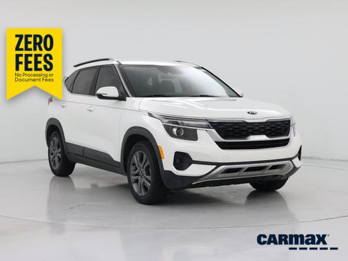White 2021 Kia Seltos S