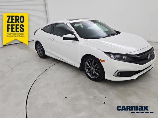 White 2019 Honda Civic EX