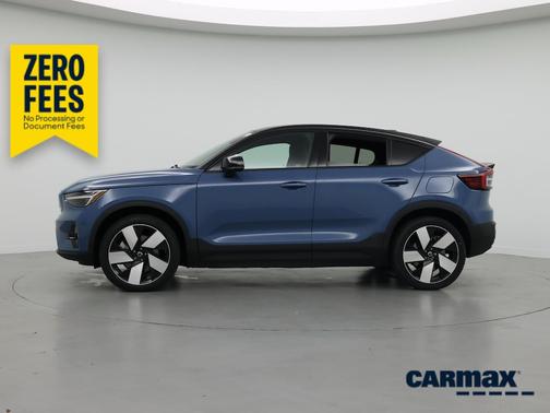 Blue 2022 Volvo C40 Recharge Pure Electric Ultimate