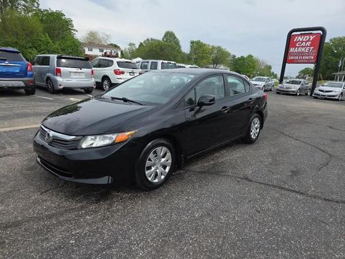 Crystal Black Pearl 2012 Honda Civic LX