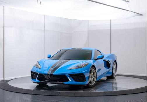 Blue 2021 Chevrolet Corvette Stingray w/1LT