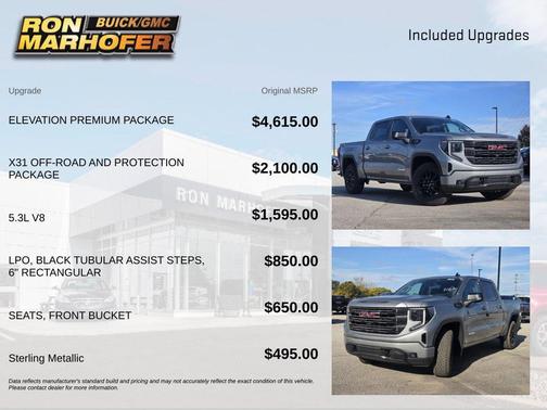 Sterling Metallic 2026 GMC Sierra 1500 Elevation