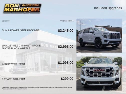 Glacier White Tricoat 2026 GMC Yukon Denali