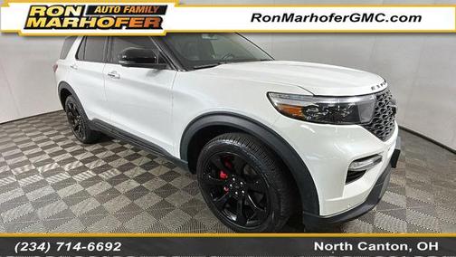 Star White Metallic Tri-Coat 2022 Ford Explorer ST