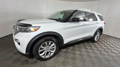 Star White Metallic Tri-Coat 2023 Ford Explorer Limited