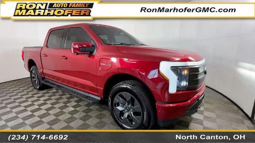 Rapid Red Metallic Tinted Clearcoat 2023 Ford F-150 Lightning LARIAT