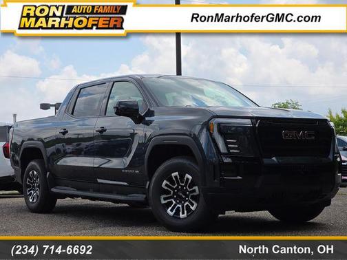 Deep Ocean Metallic 2026 GMC Sierra EV Extended Range Elevation