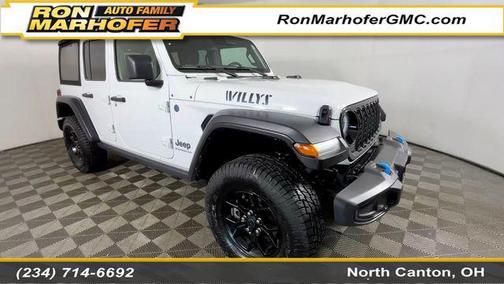 Bright White Clearcoat 2024 Jeep Wrangler 4xe Willys