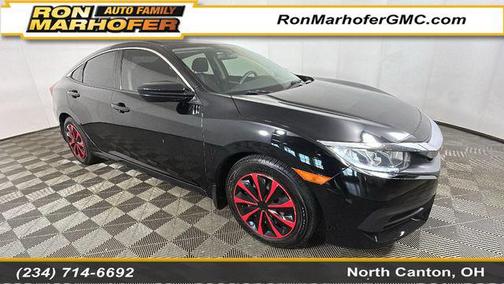 Black 2017 Honda Civic LX