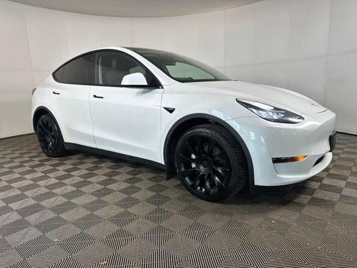 Pearl White Multi-Coat 2023 Tesla Model Y Long Range Dual Motor All-Wheel Drive