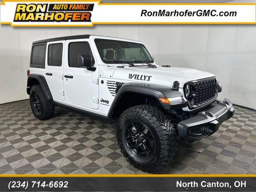 Bright White Clearcoat 2024 Jeep Wrangler Willys