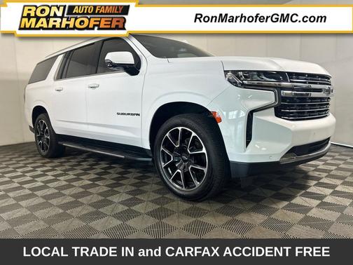 Summit White 2021 Chevrolet Suburban LT
