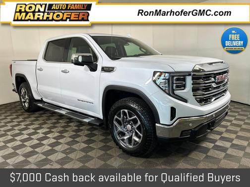 Glacier White Tricoat 2026 GMC Sierra 1500 SLT